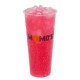 Strawberry Lemonade Soda - Passionfruit Popping Boba Large