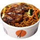 Yakisoba Noodles Topped with Chicken Teriyaki